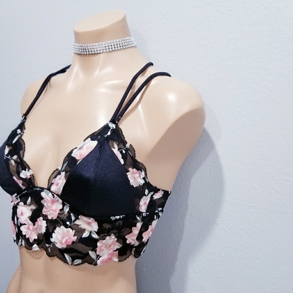 NEW PINK Victoria's Secret lace bralette bra SMALL - Picture 3 of 5